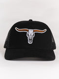 Black Longhorn Mesh Hat