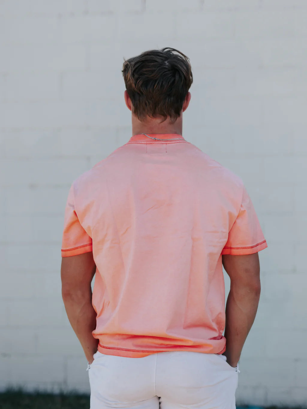 AG Orange Camo Acid Wash Tee