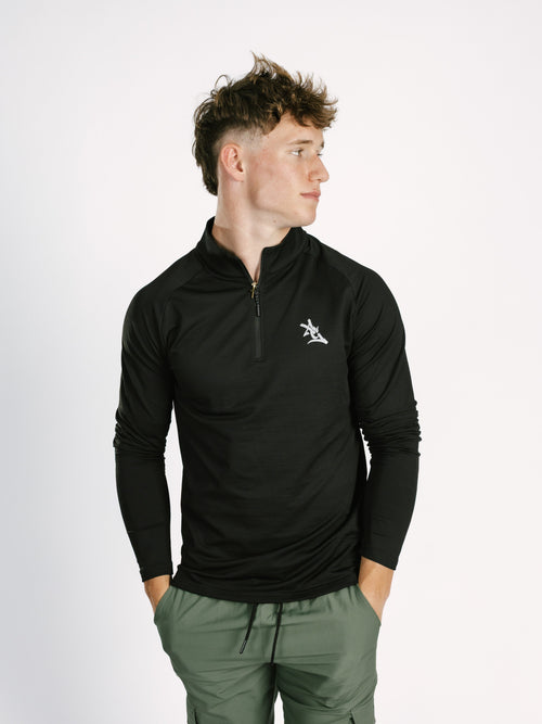 AG Black Quarter Zip