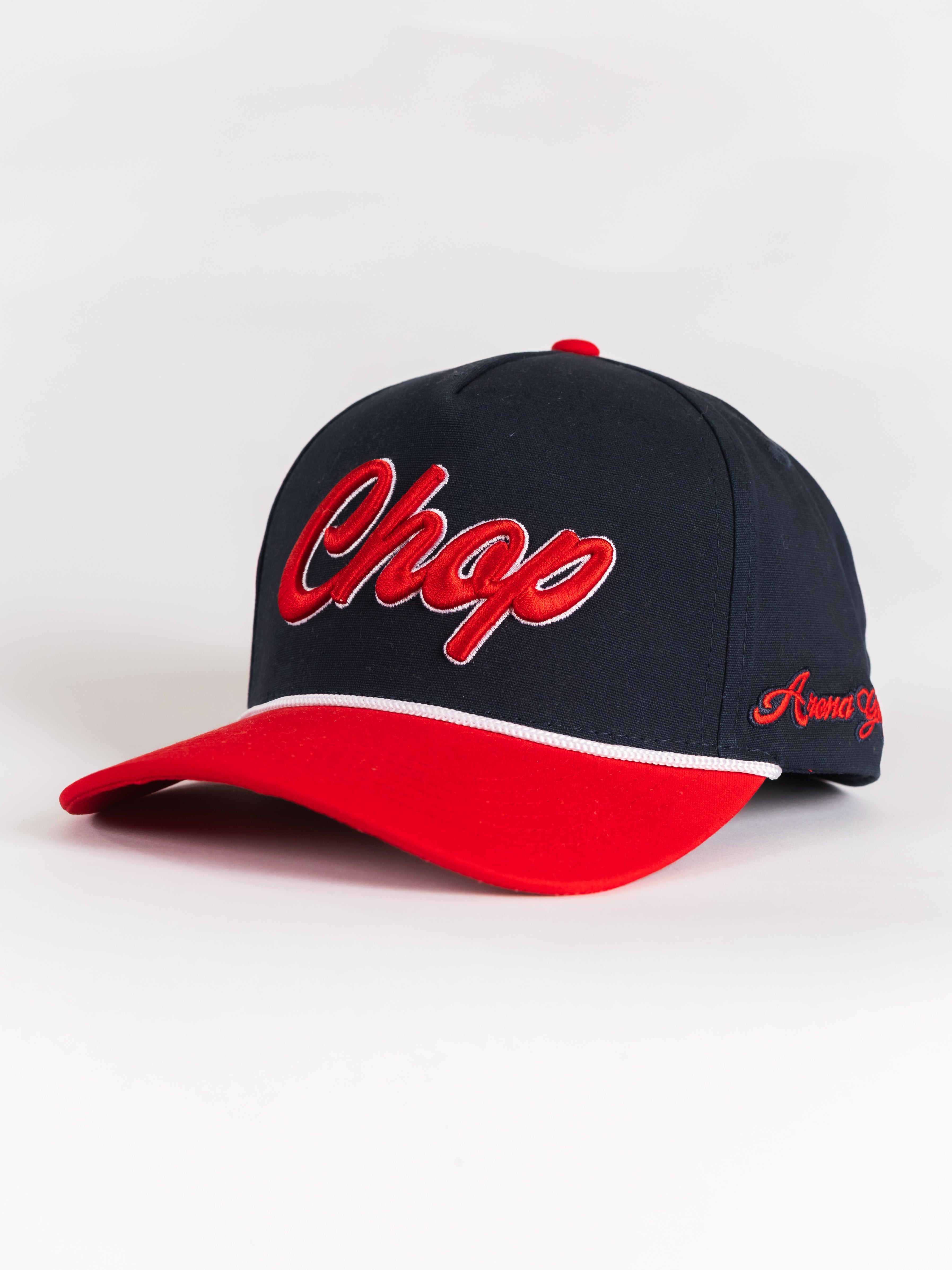 Navy 'Chop' Canvas Roped Hat