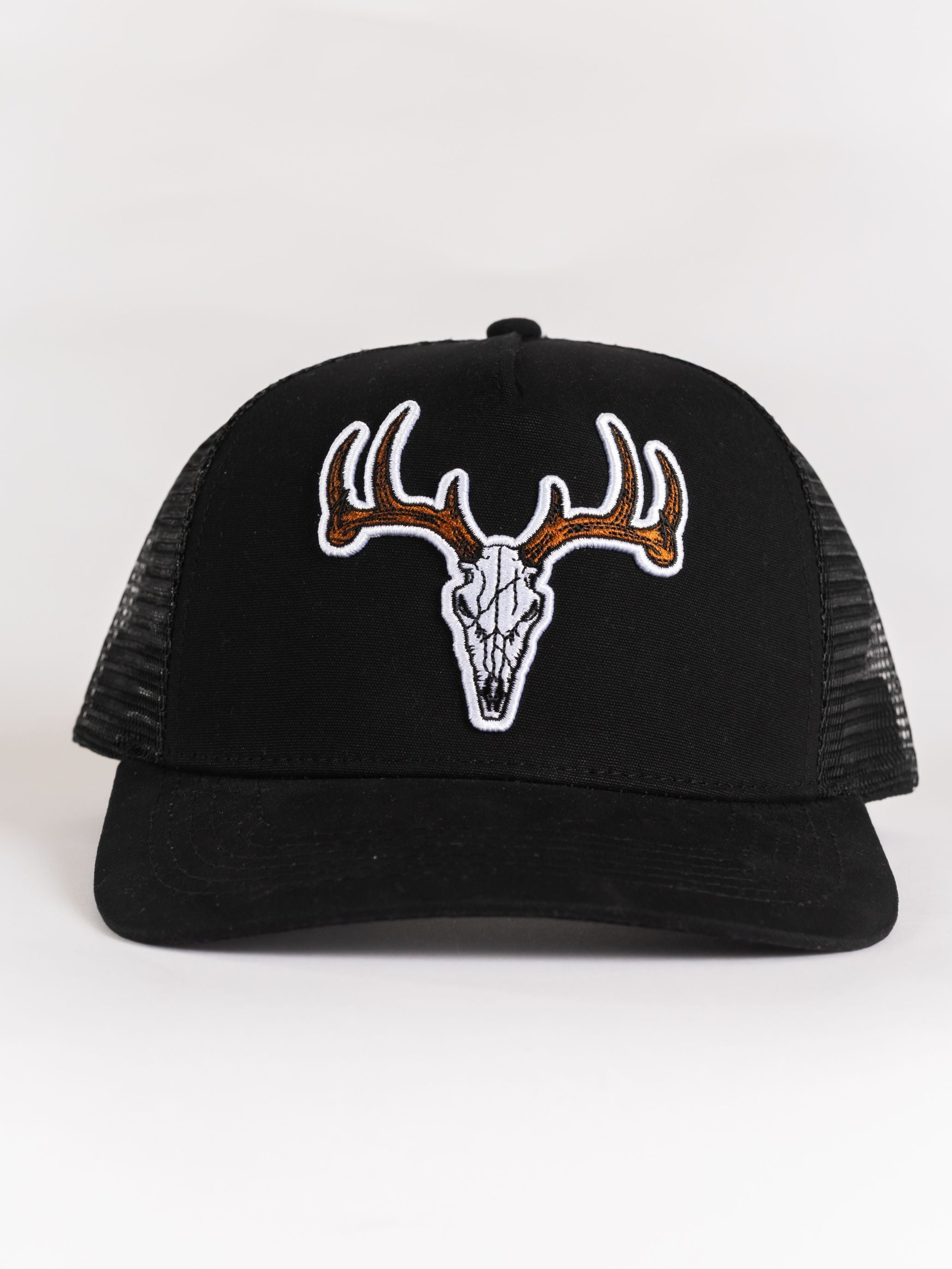 Black Buck Head Mesh Hat