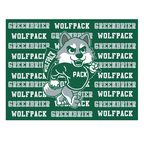 Walking Wolf Fleece Blanket