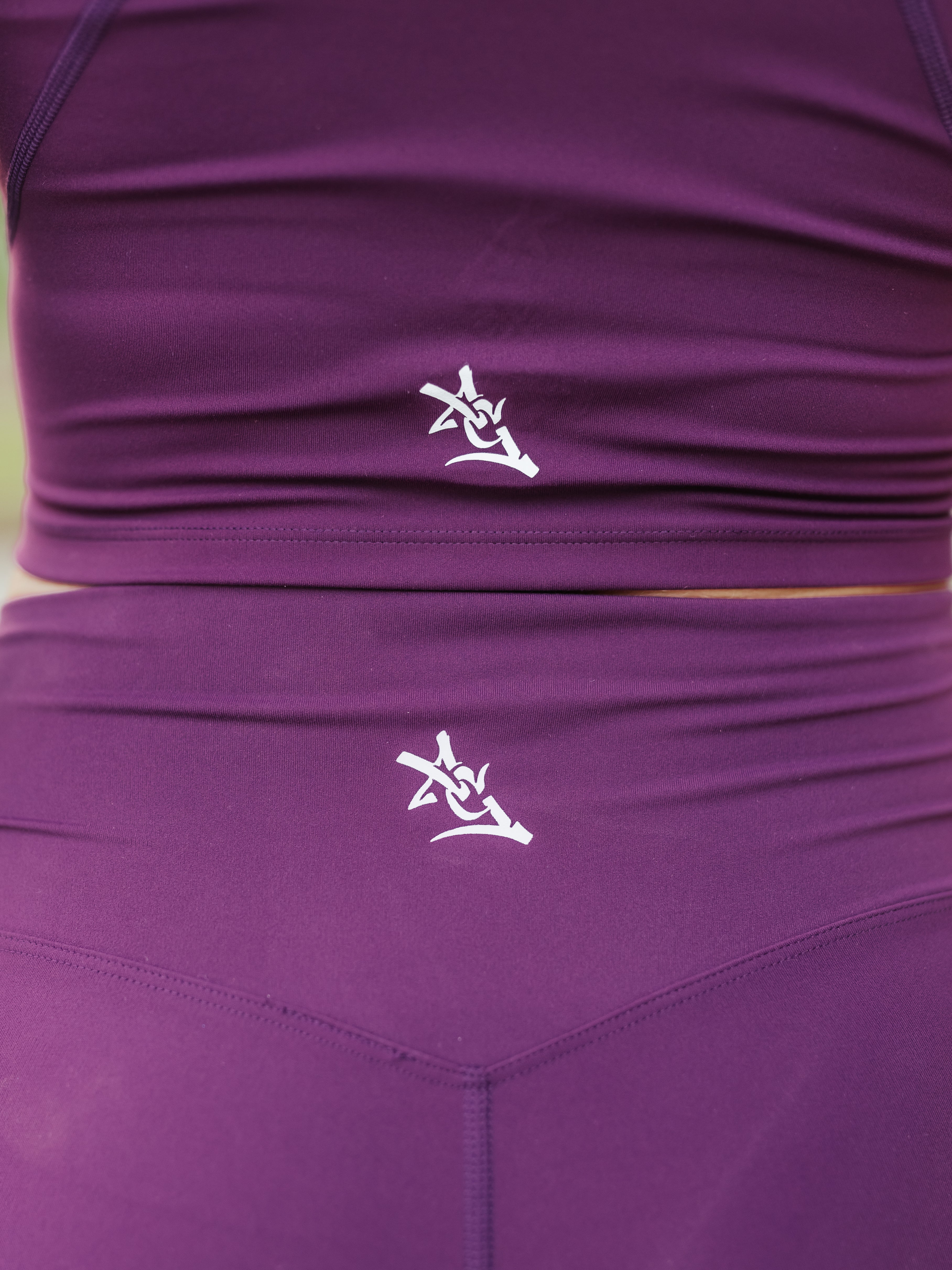 AG V-Neck Padded Active Top | Purple image 3